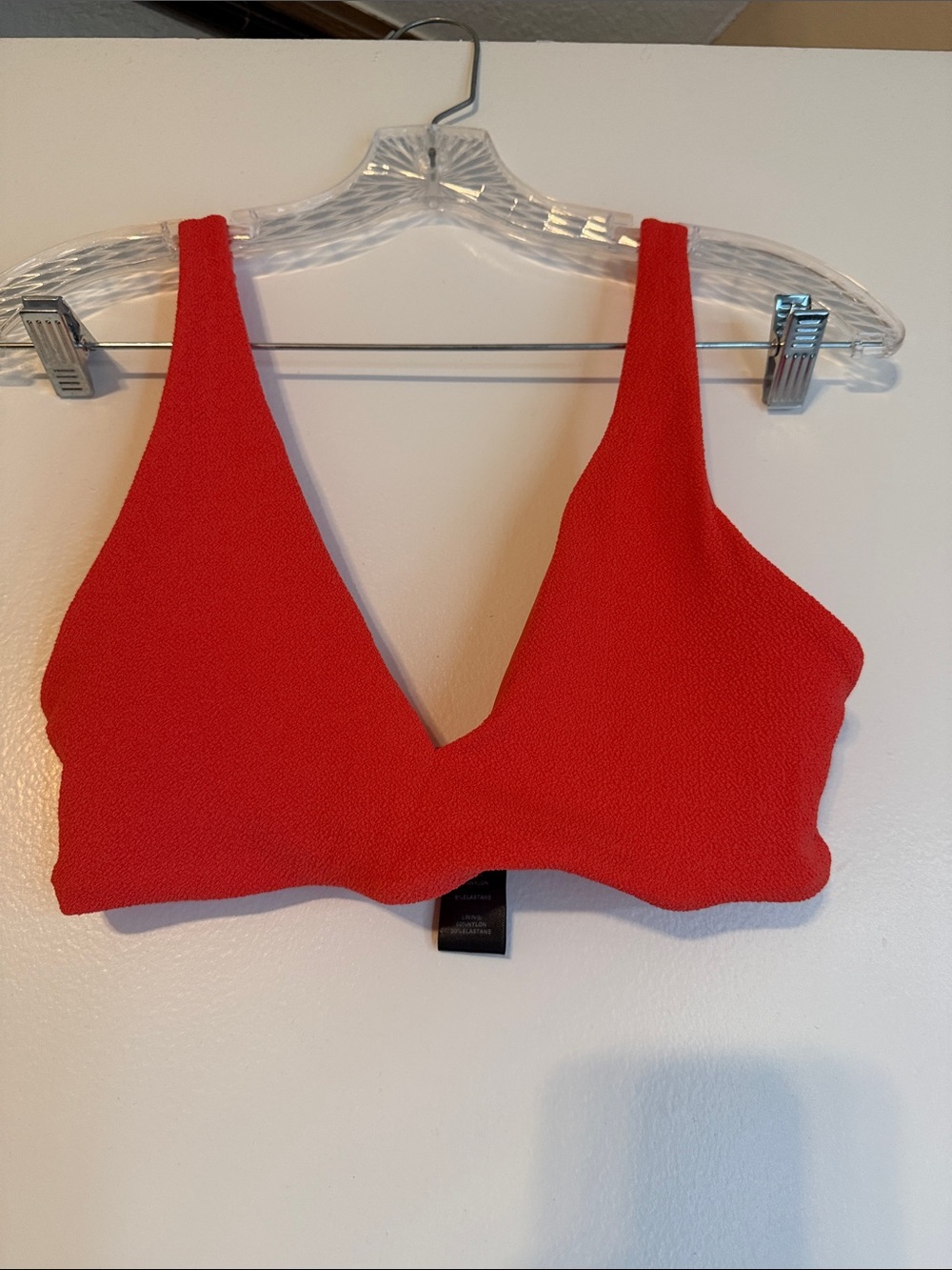 Nuuds plunge swim top in papaya